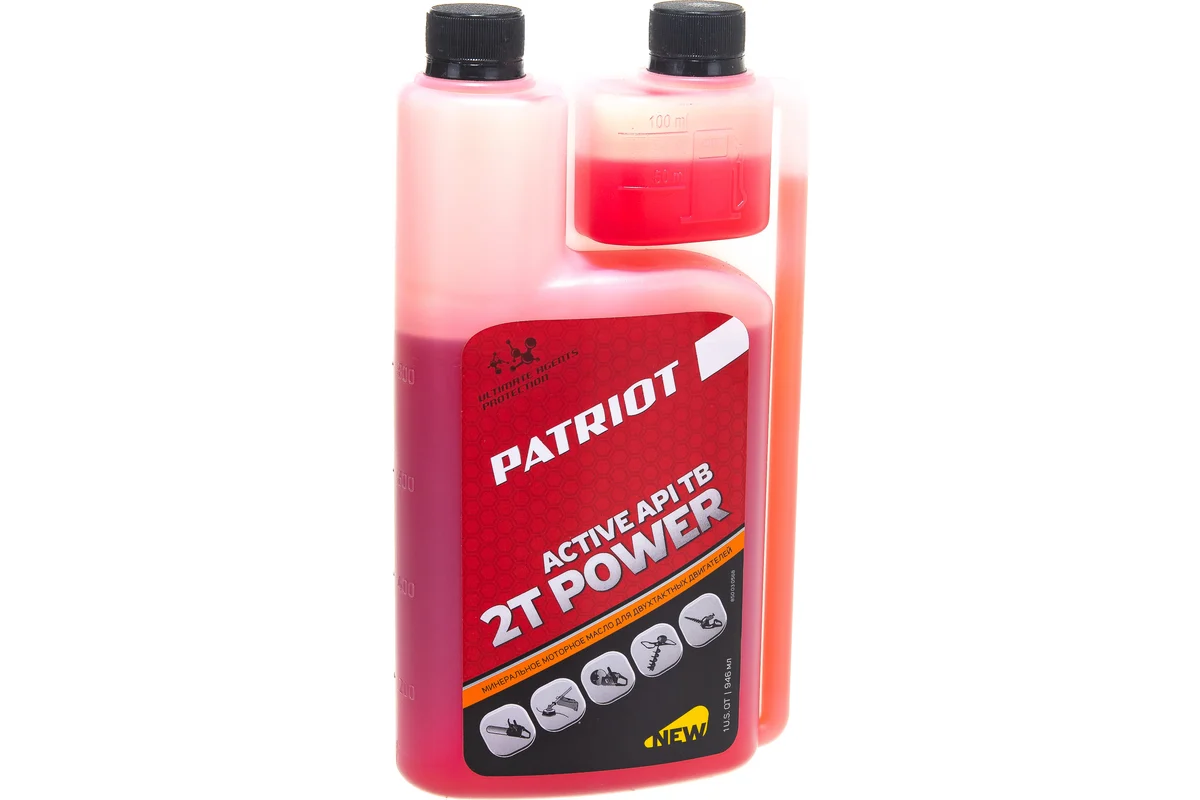 Масло минерал. PATRIOT POWER ACTIVE 2T дозаторная 0,946л. БМ