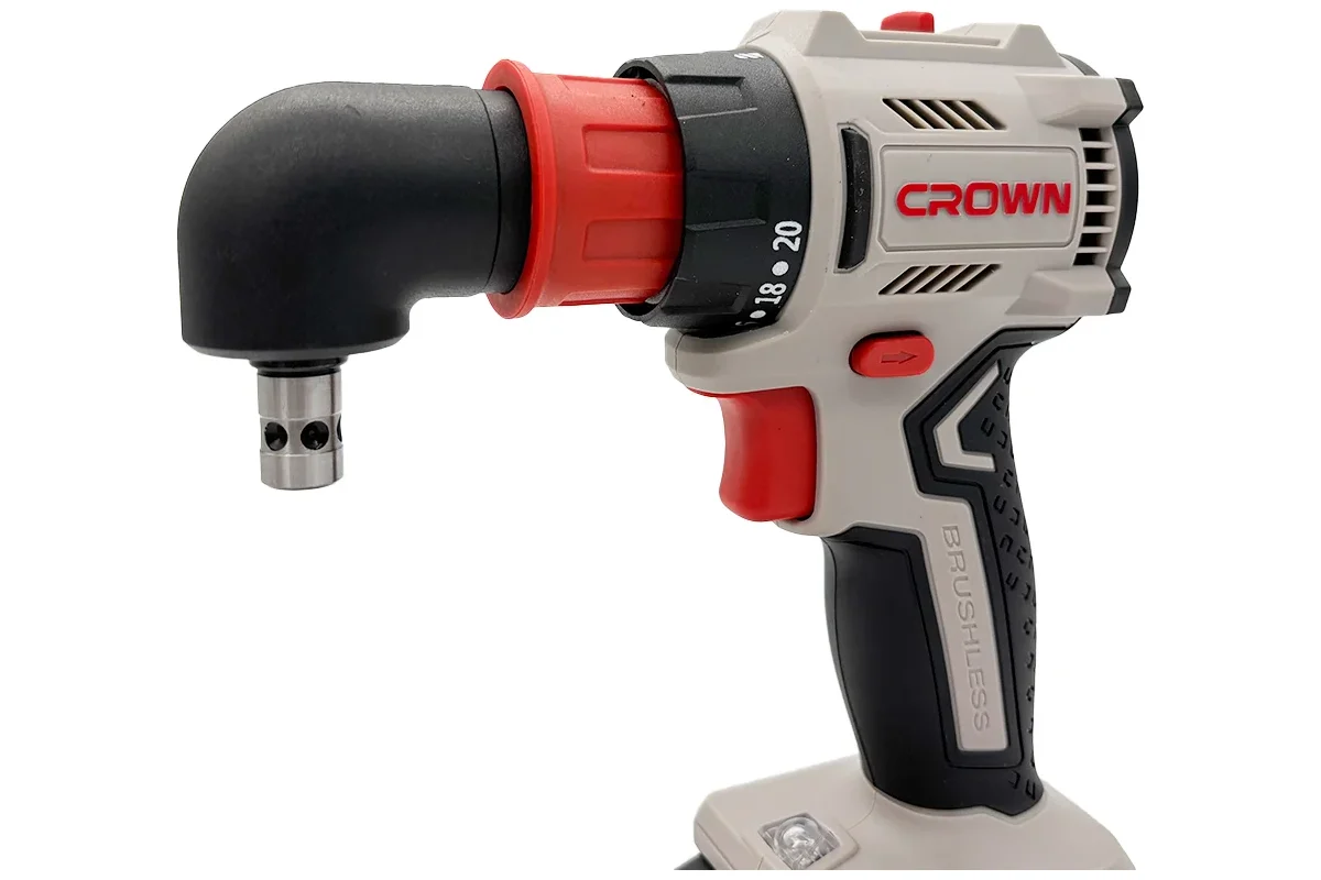 Дрель-шуруповерт аккумуляторная со смен. патр. CROWN CT21131HQX-2 BMC 20В B3+, Бесщеточный, 2х2.0Ач 