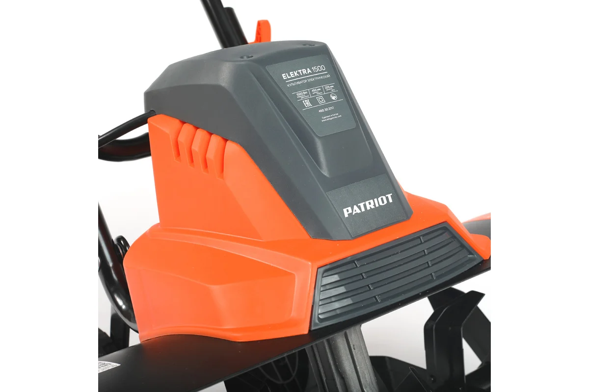 Культиватор электрический PATRIOT ELEKTRA 1500 мощность 1500Вт, ширина обработки 450 mm,