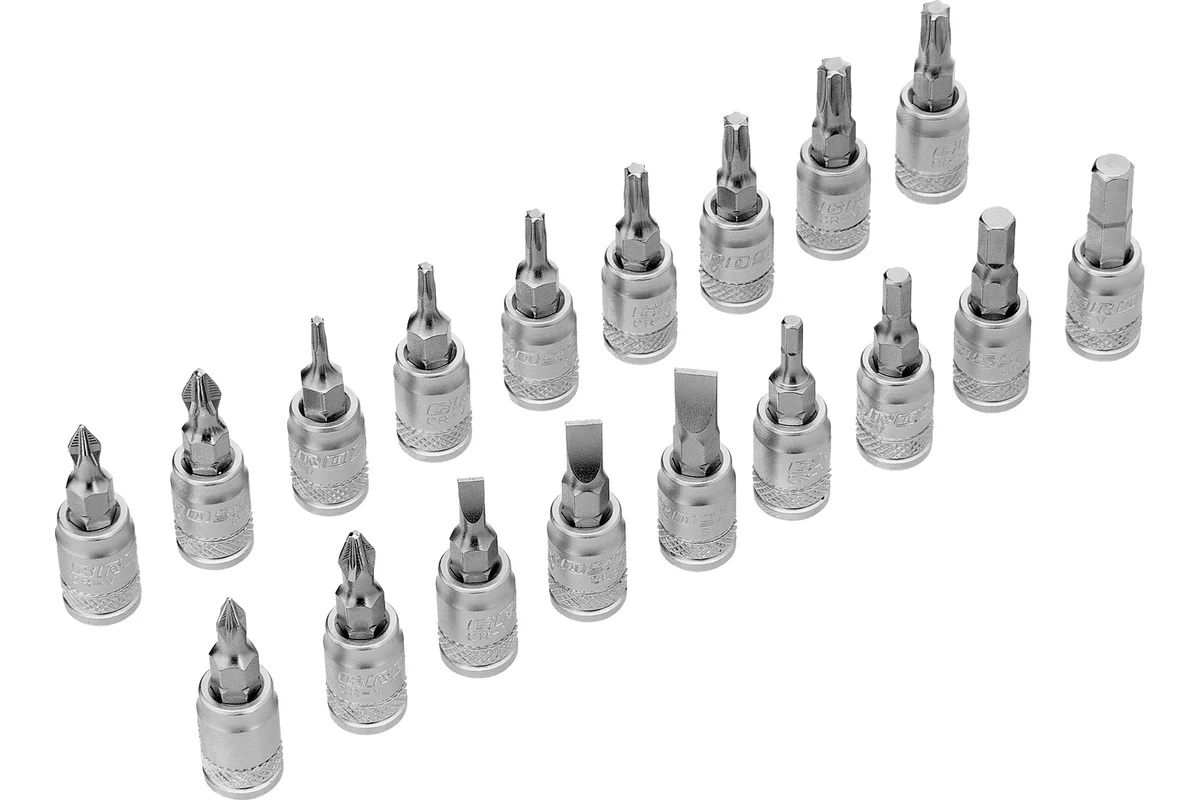 Набор инструментов 109 предметов, 120 зубьев, CrV 1/4, 1/2"// Gross