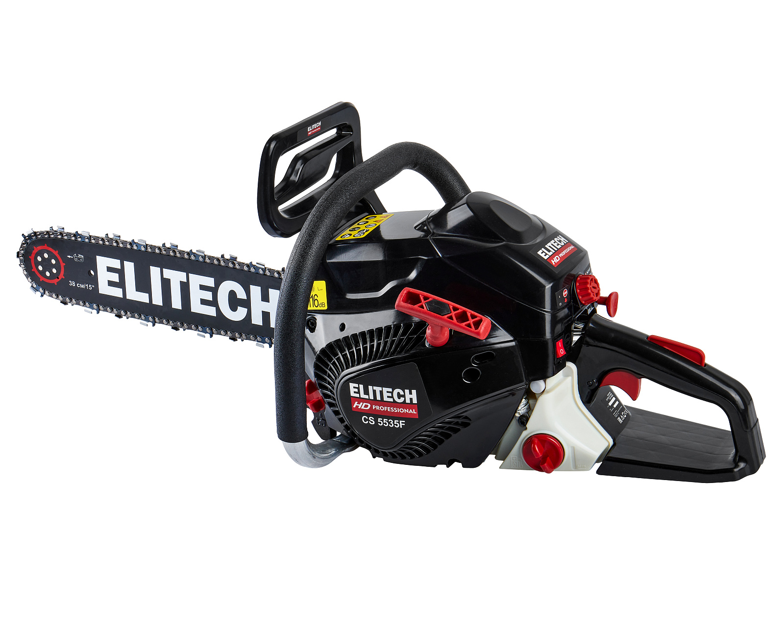 ELITECH HD CS 5535F (E1611.006.00)Бензопила,54.5см3,2.6кВт\3.5л.с.,шина38см,0.325",1,5, 5,2кг