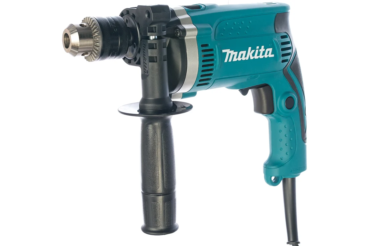 Makita Дрель ударная  HP 1630, 710 Вт, ЗВП - 13 мм, 0-3200 об/мин. 2,1 кг, ал. редуктор, коробка