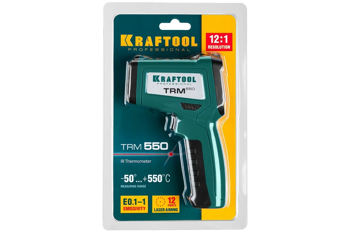Пирометр инфракрасный TRM-550, -50°C/+550°C // KRAFTOOL