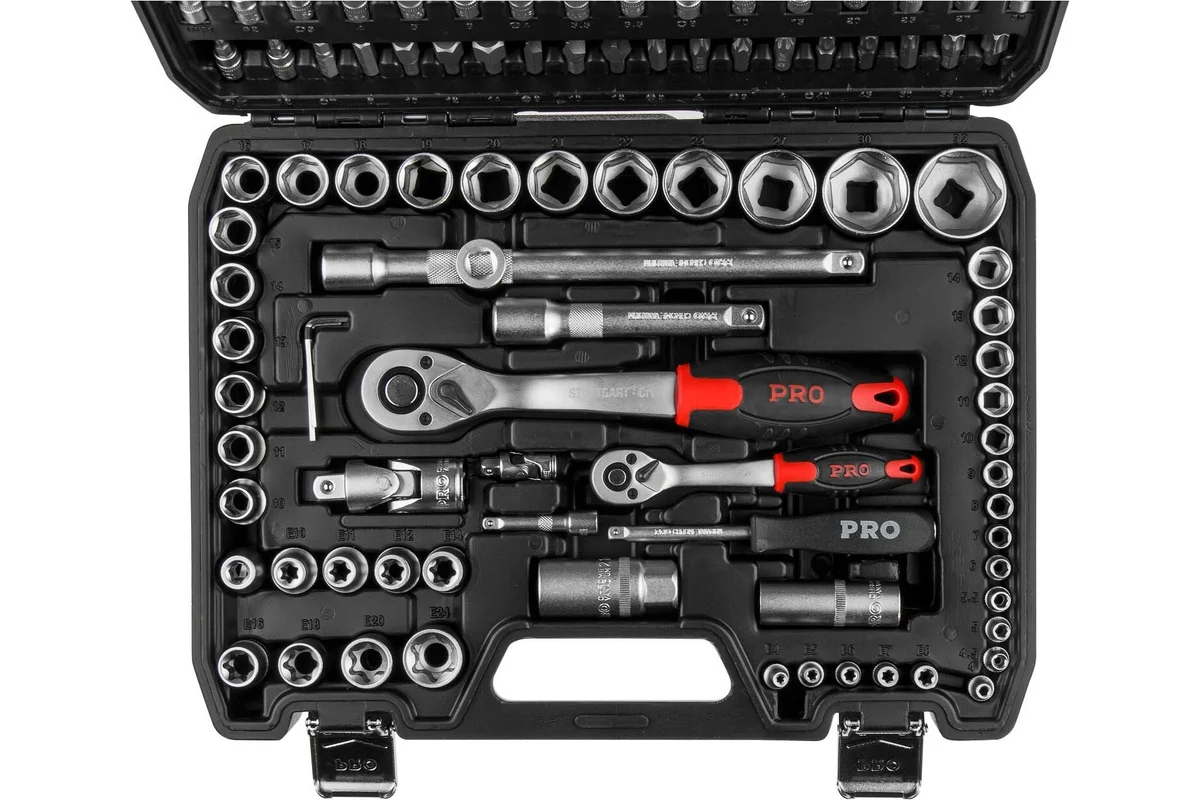 Набор головок и бит 108пр. 1/4",1/2" PRO STARTUL STUTTGART (PRO-108S)