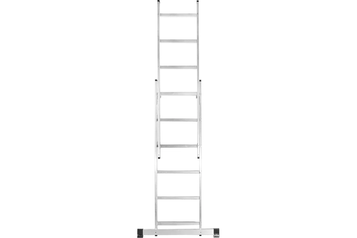 Лестница-помост ЛПА З-У 6ступ 2 секции алюминий, до 150кг // ВИХРЬ