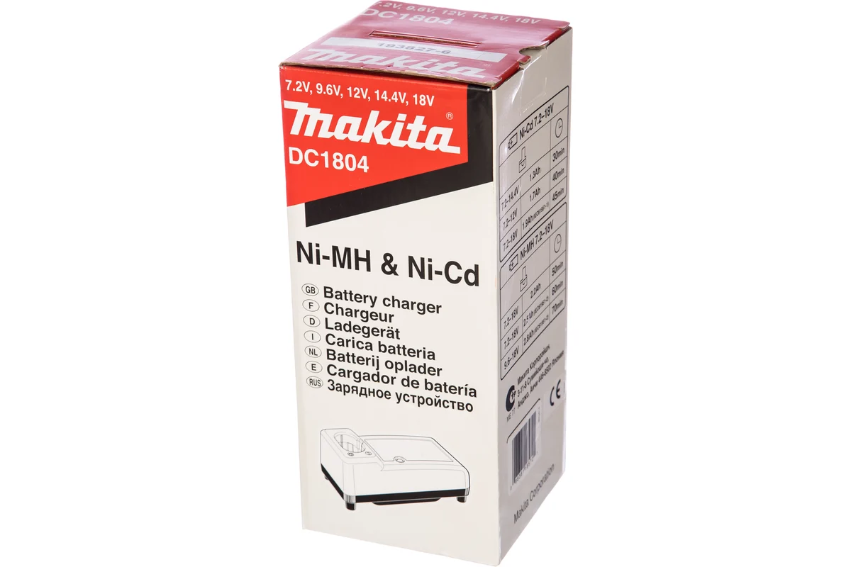 Зарядное устройство DC1804 (Ni-Mh/Ni-Cd, 7,2-18В) Makita 194149-7