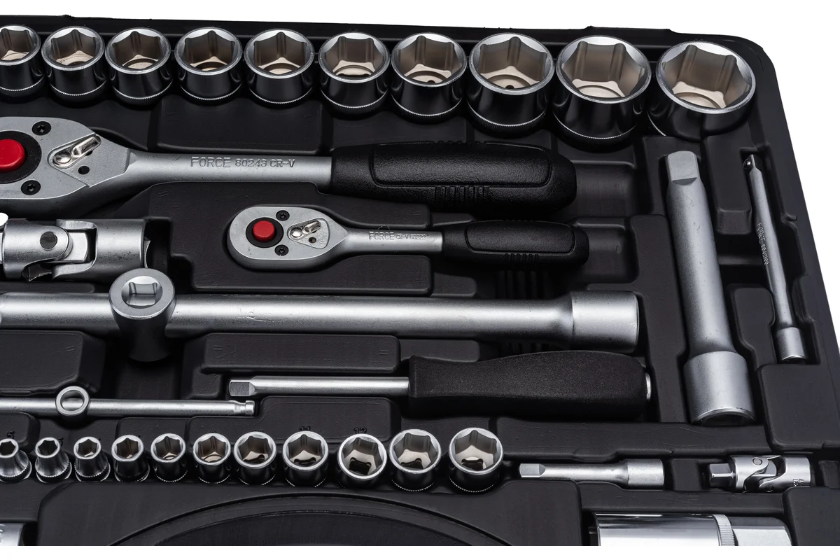 FORCE 4941R-5 1/4", 1/2", Набор инструментов 94 пр. 6-гран.