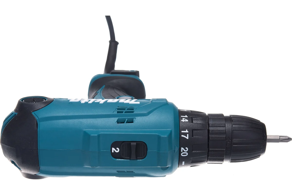 Makita Дрель  DF0300X3 320Вт, БЗП 10мм, 2-скор, 56/21Нм, + н-р бит D-65028