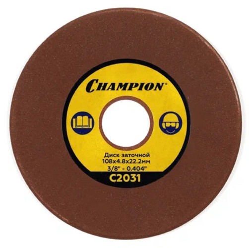 Диск заточной CHAMPION (3/8",0,404") 108х4,8х22,2 для станка C2000