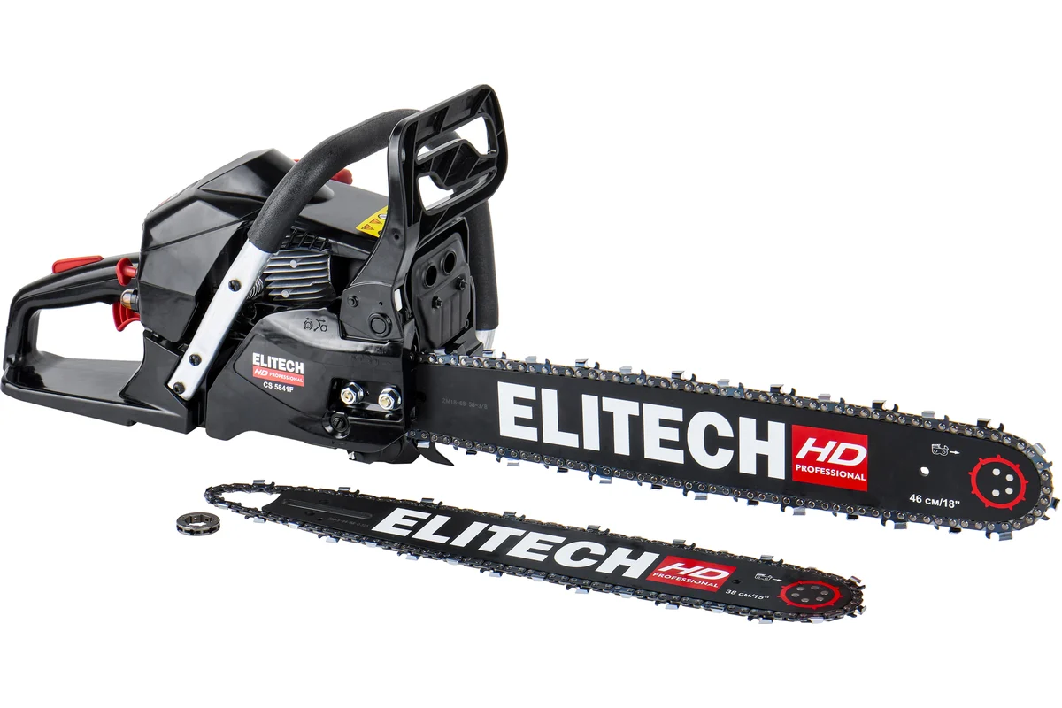 ELITECH HD CS 5841F (E1611.007.00) Бензопила,58.1см3,3.0кВт\4.1л.с.,шина 46см,3/8",1,5, 5,2кг