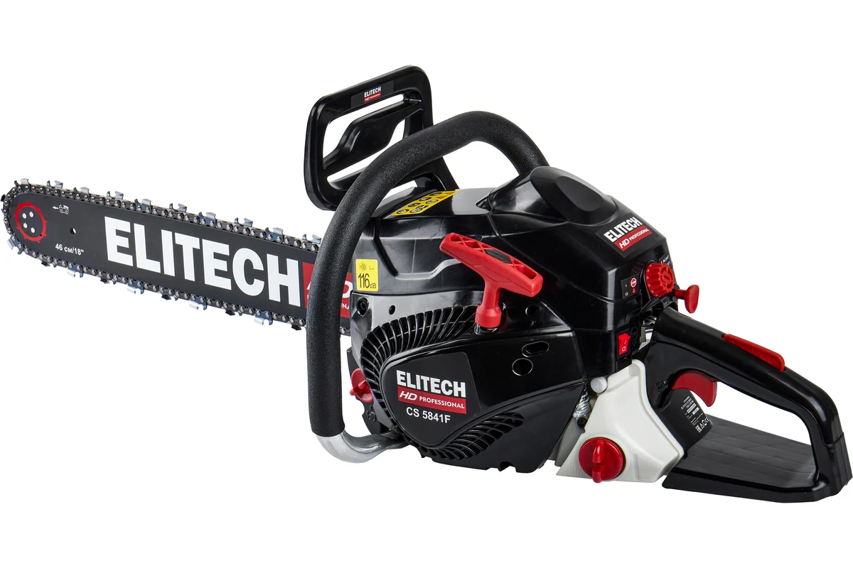 ELITECH HD CS 5841F (E1611.007.00) Бензопила,58.1см3,3.0кВт\4.1л.с.,шина 46см,3/8",1,5, 5,2кг