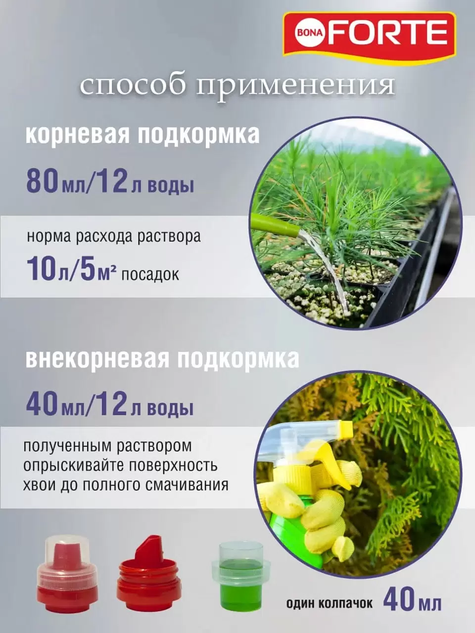 Bona Forte ЖКУ открытого грунта для хвойных растений 1,5л