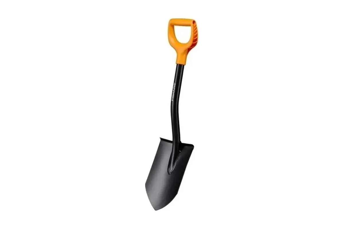 Лопата штыковая укороченная Solid FISKARS (длина:790мм, ширина:95мм)