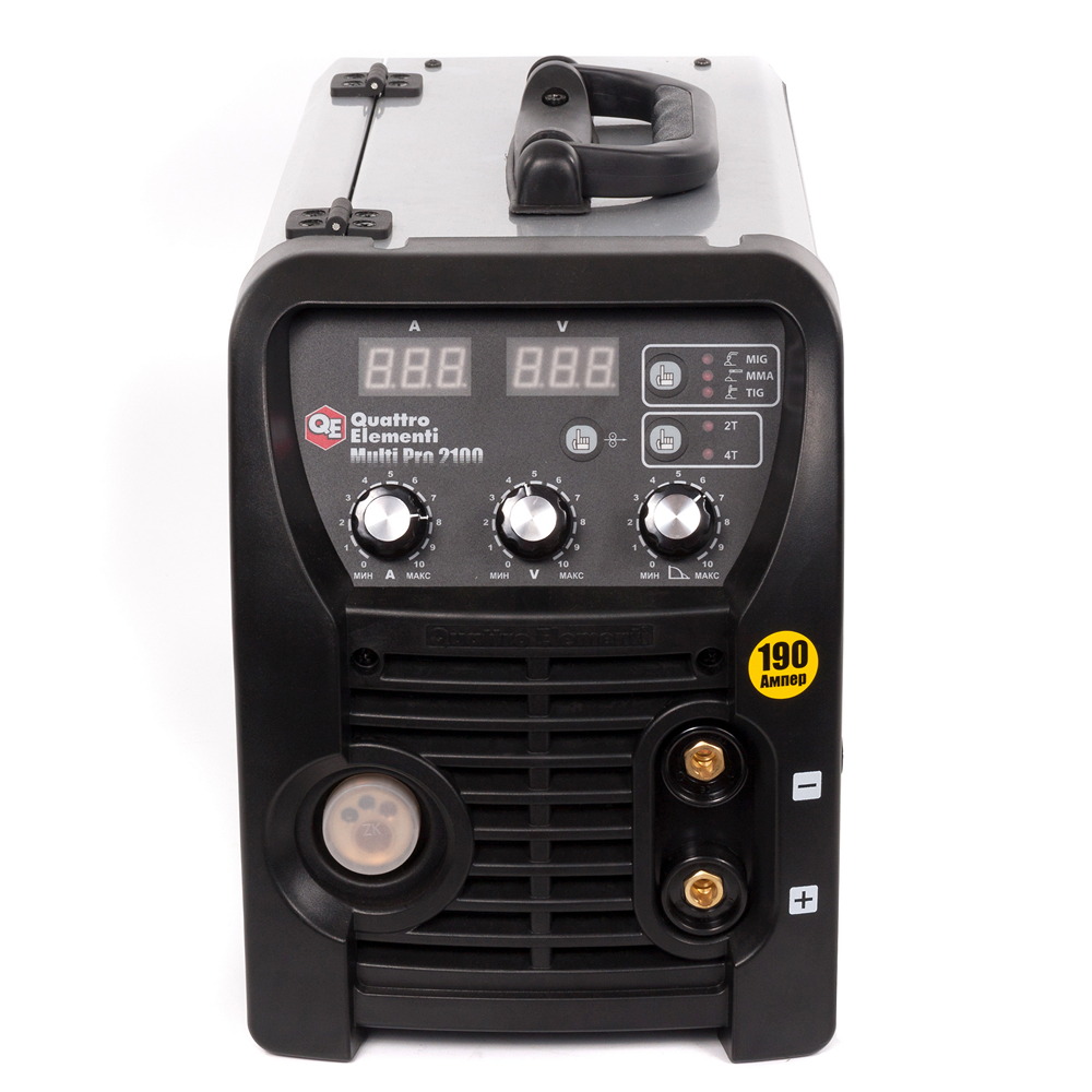 Аппарат полуавтомат. сварки, инвертор QUATTRO ELEMENTI Multi Pro 2100 (190A, 3 вида сварки MIG/TIG/M