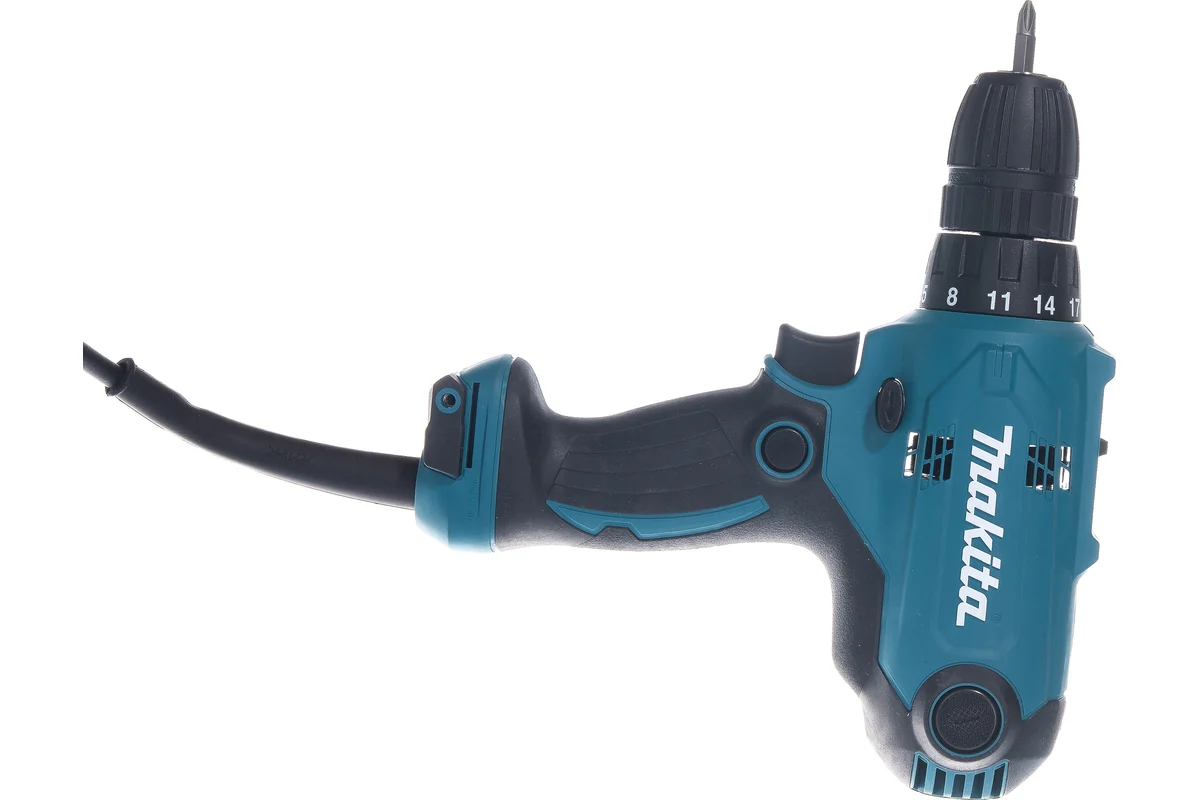 Makita Дрель  DF0300X3 320Вт, БЗП 10мм, 2-скор, 56/21Нм, + н-р бит D-65028