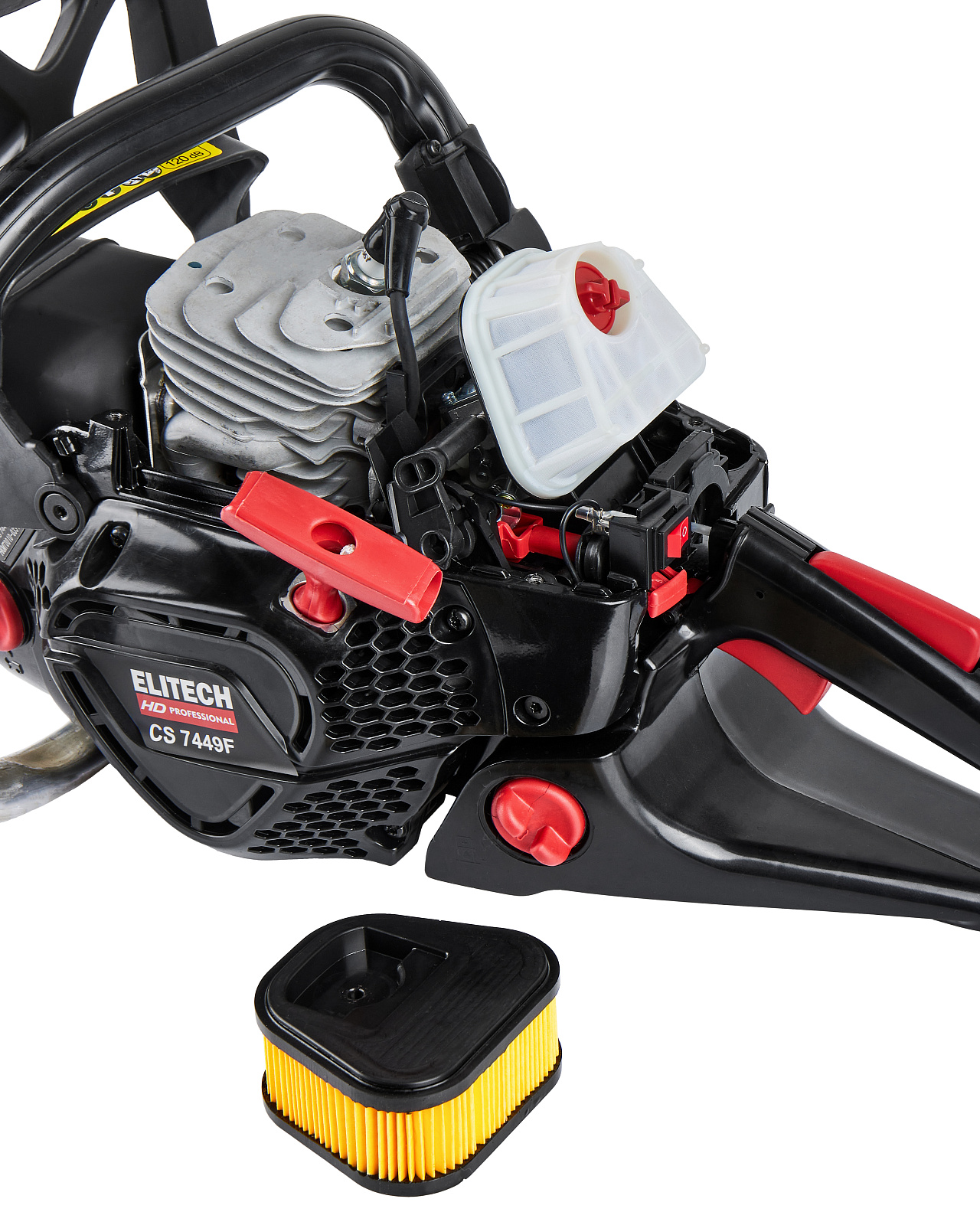 ELITECH HD CS 7449F (E1611.008.00) Бензопила,75.3см3,3.6кВт\4.9л.с.,шина 51см,3/8",1,5, 7.1кг