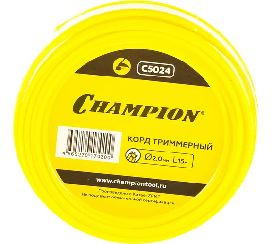 Корд трим.CHAMPION Star 2.0мм* 15м (звезда)