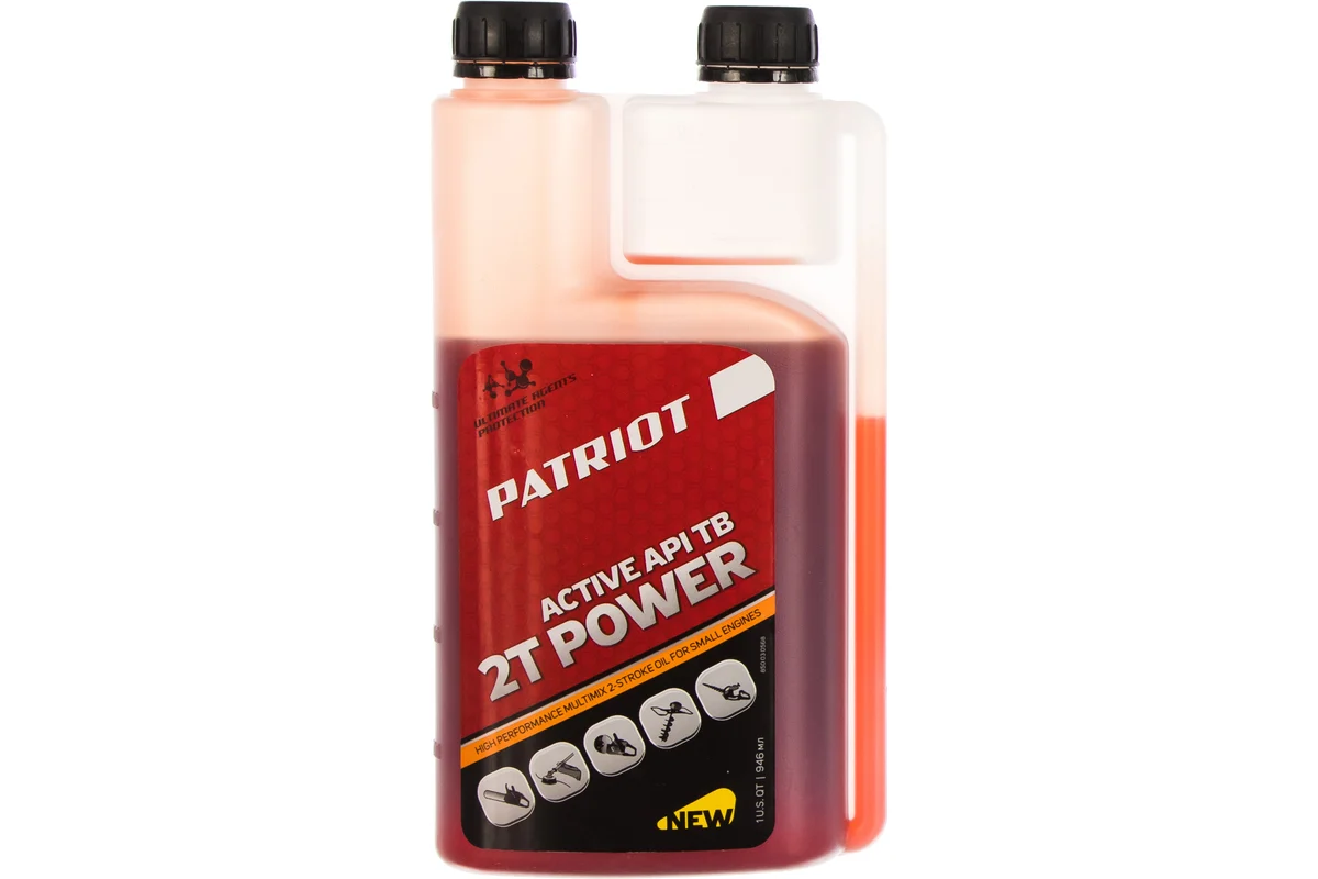 Масло минерал. PATRIOT POWER ACTIVE 2T дозаторная 0,946л. БМ