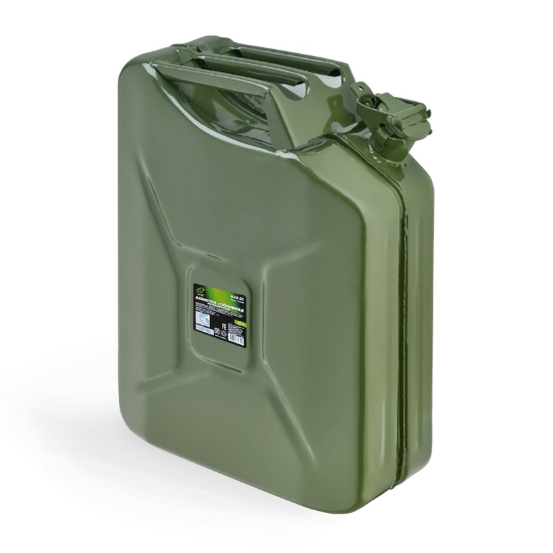 Канистра топливная металлическая 20 Л (зеленая) JustTrend BJM-20 AVS