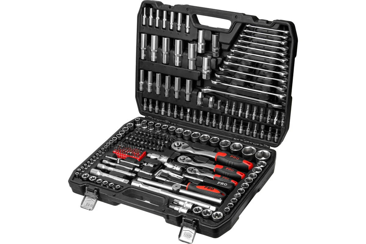 Набор головок и ключей 216пр. 1/4",3/8",1/2" PRO STARTUL STUTTGART (PRO-216S)
