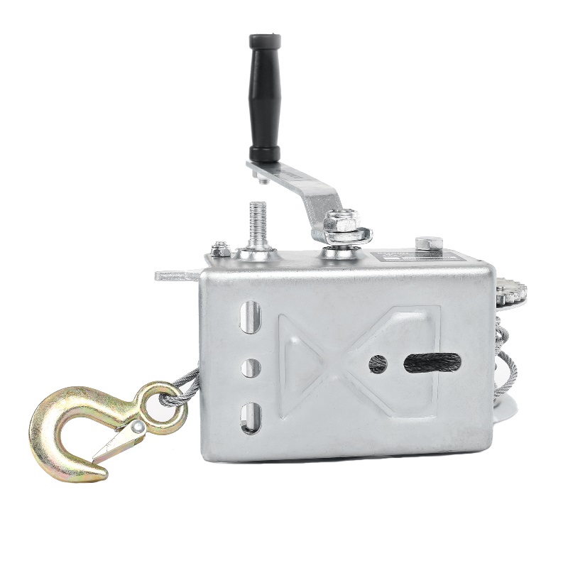 Лебедка ручная барабанная PATRIOT WH 1100B, усилие - 1100 кг, трос- 8 м