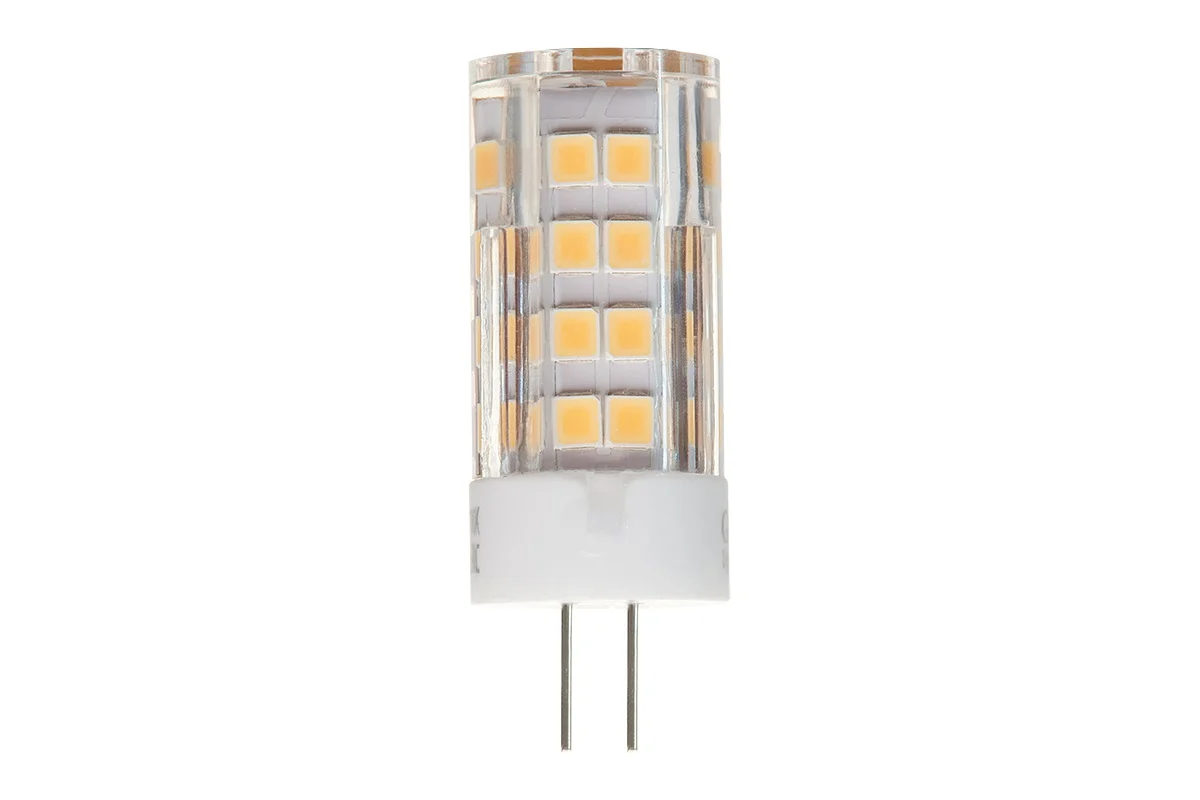 Лампа G4 светодиодная GLDEN-G4-5-P-220-4500 (холодный свет прозр.)//GENERAL