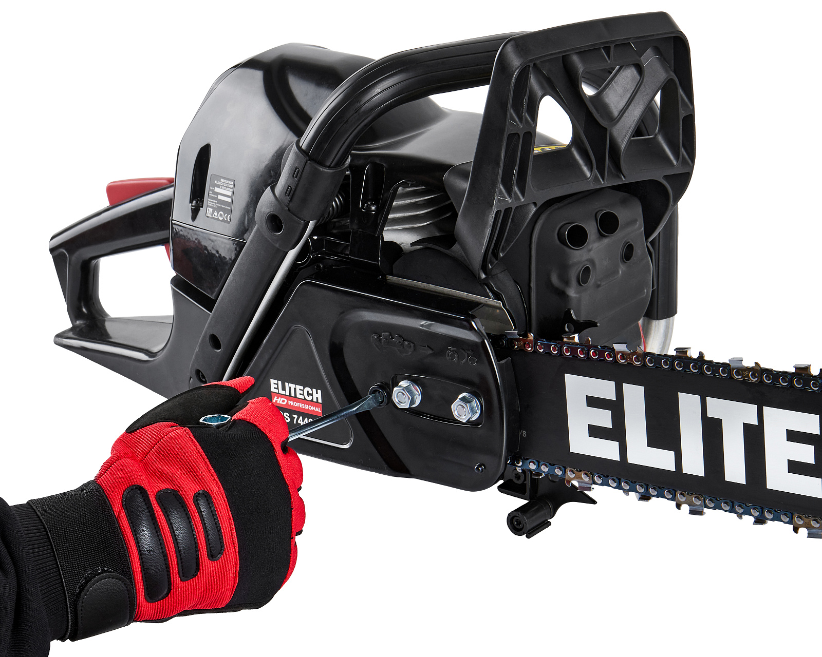 ELITECH HD CS 7449F (E1611.008.00) Бензопила,75.3см3,3.6кВт\4.9л.с.,шина 51см,3/8",1,5, 7.1кг