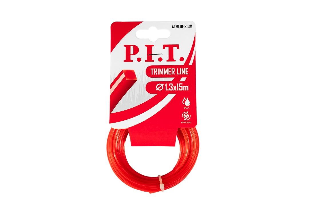 Леска для триммеров квадрат P.I.T. 15 м x 1,3 мм, картон