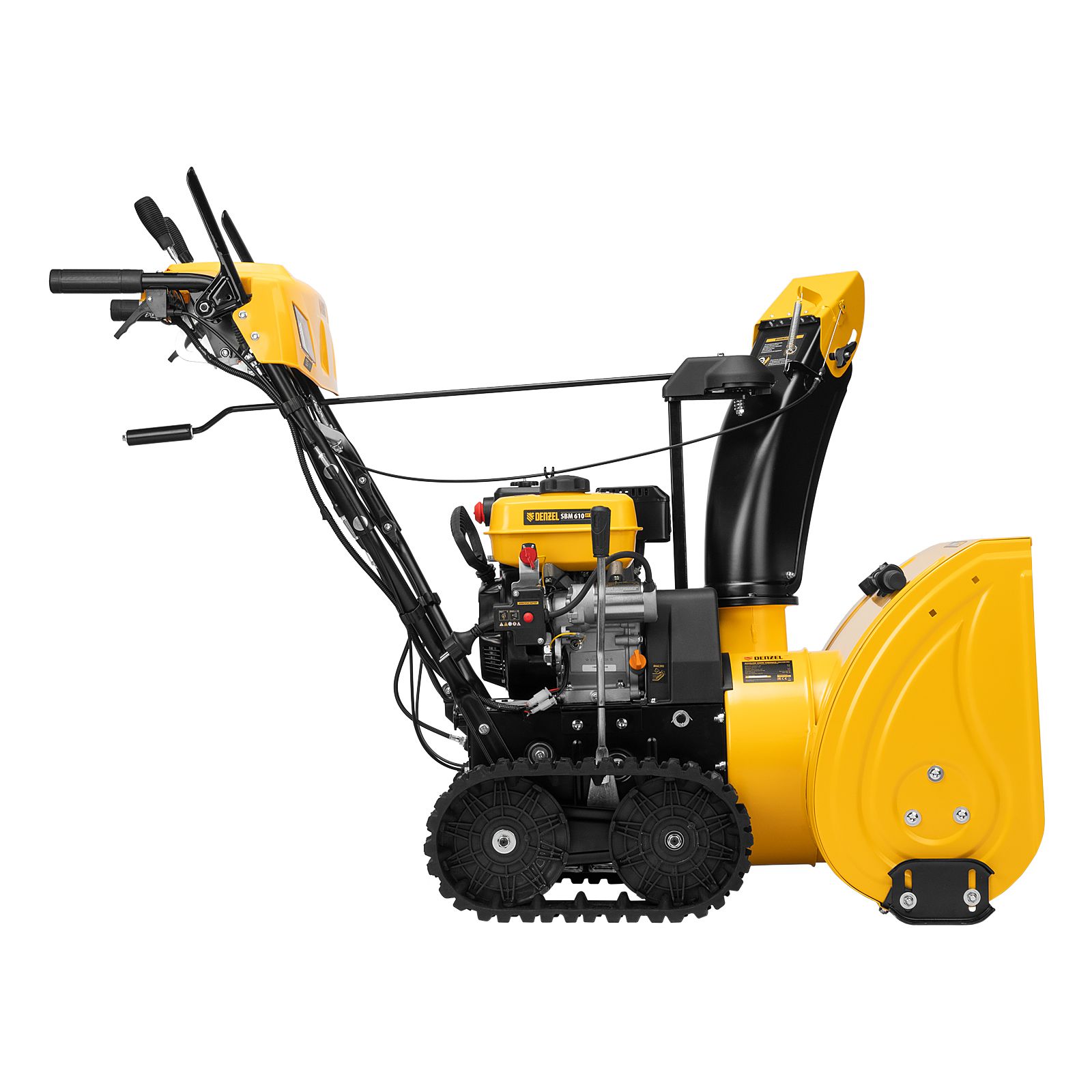 Снегоуборщик бенз. SBM 610DT PRO, 212cc, гусеницы, эл.старт, блок. дифф.// Denzel
