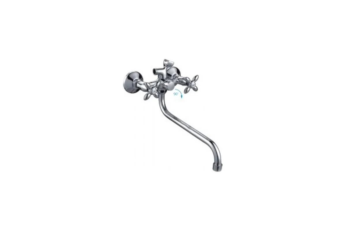 FRAP F2227-2 Смеситель для ванны, с кран-буксой, хром, 