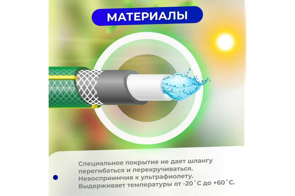 Шланг поливочный 1/2" 25м STARTUL GARDEN SOFT TOUCH (ST6040-1/2-25)