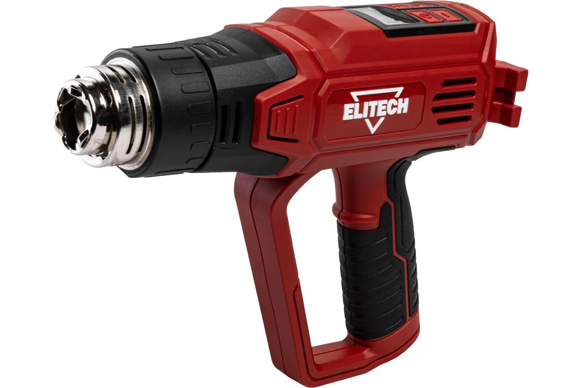 ELITECH ТВ 2060Ж (E2207.008.01) Термопистолет,2000Вт,6реж.120-550л/м,50-600грС,0.8кг,кейс,4 насадки