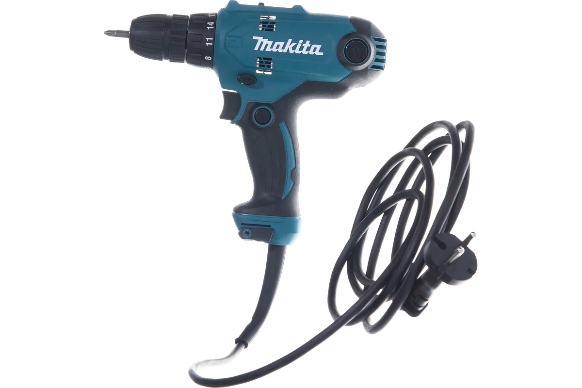 Makita Дрель  DF0300X3 320Вт, БЗП 10мм, 2-скор, 56/21Нм, + н-р бит D-65028