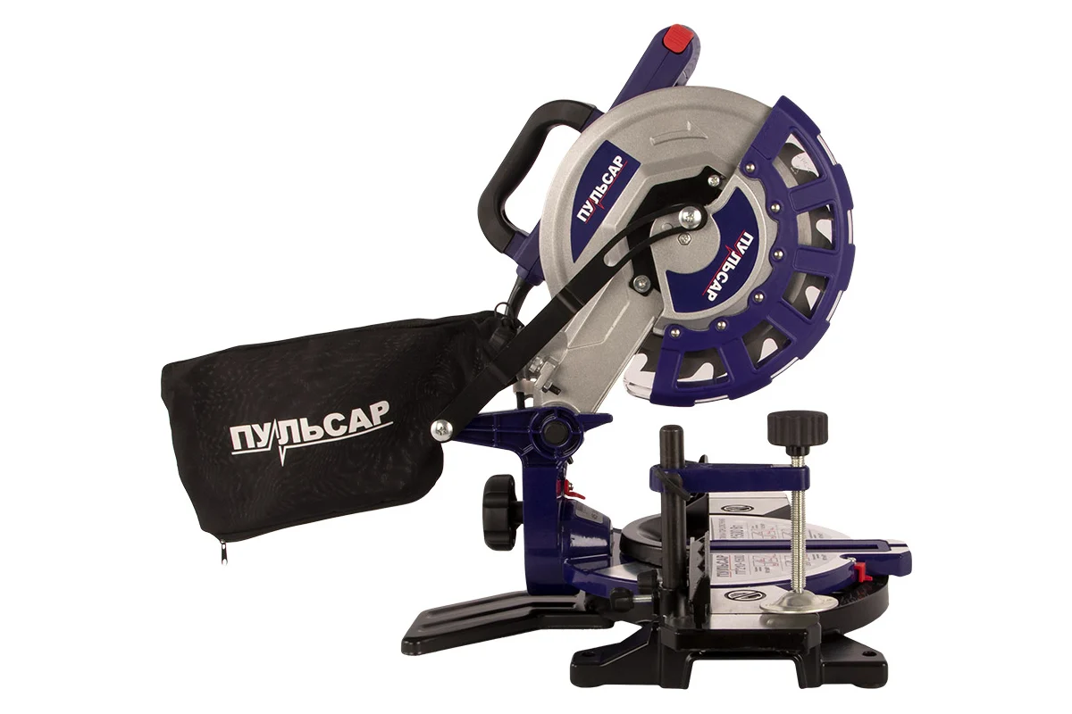 Пила торцовочная ПУЛЬСАР ПТ 210-1500 (1500Вт, 210х30мм, рез 60х115мм, 6,8 кг) (791-271)
