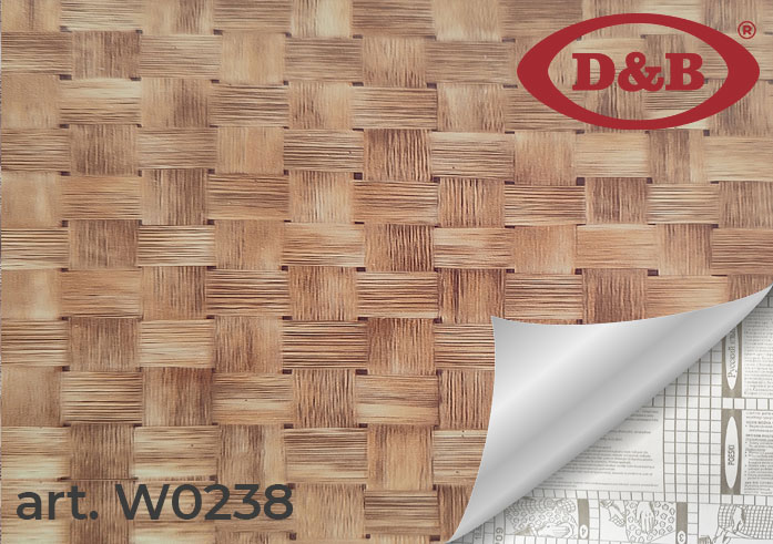 0238W Пленка самоклеящаяся D&B 0,90*8м  плетенка  /6