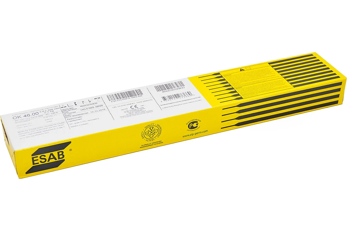 Электроды ESAB ОК 46.00 ф 3,0 мм (2,5 кг)  