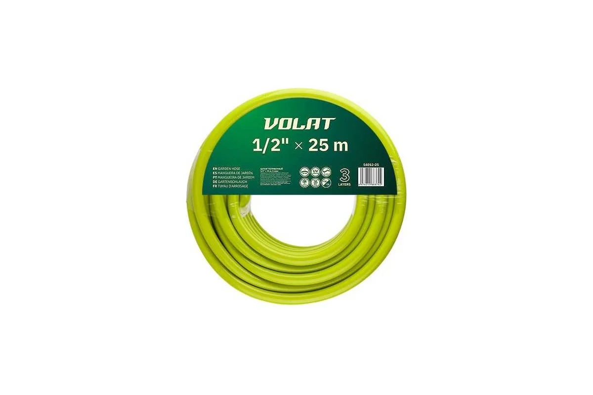 Шланг поливочный 1/2" 25м ВОЛАТ