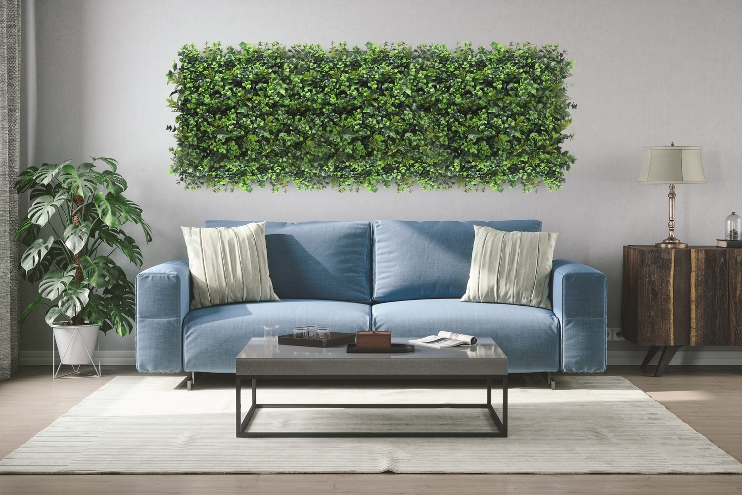 Искусств. растения Самшитовые коврики на стену Premium Grass FloraScape Tropic 50*50 