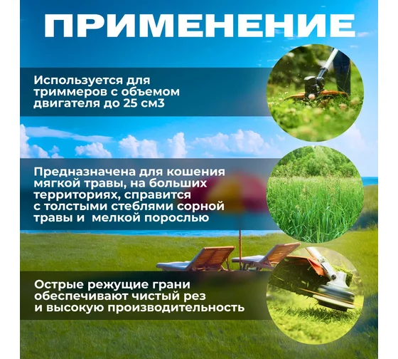 Леска 2,4 мм х 15 м квадратн. сеч. ALULON STARTUL GARDEN
