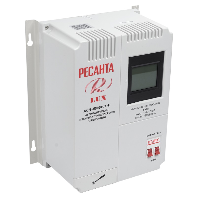 Стабилизатор АСН- 5 000 Н/1-Ц Ресанта Lux