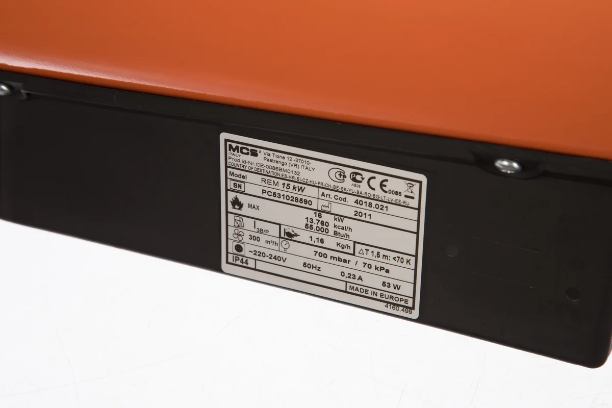 Нагреватель газовый Remington REM15KW , 15 кВт, 300м³/ч