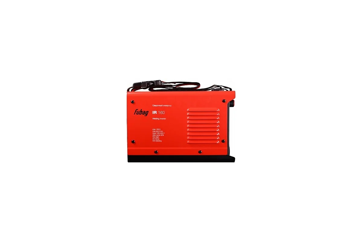 Сварочный аппарат IR 160 FUBAG, инверторный, 220В, 5-160А, электр.3мм