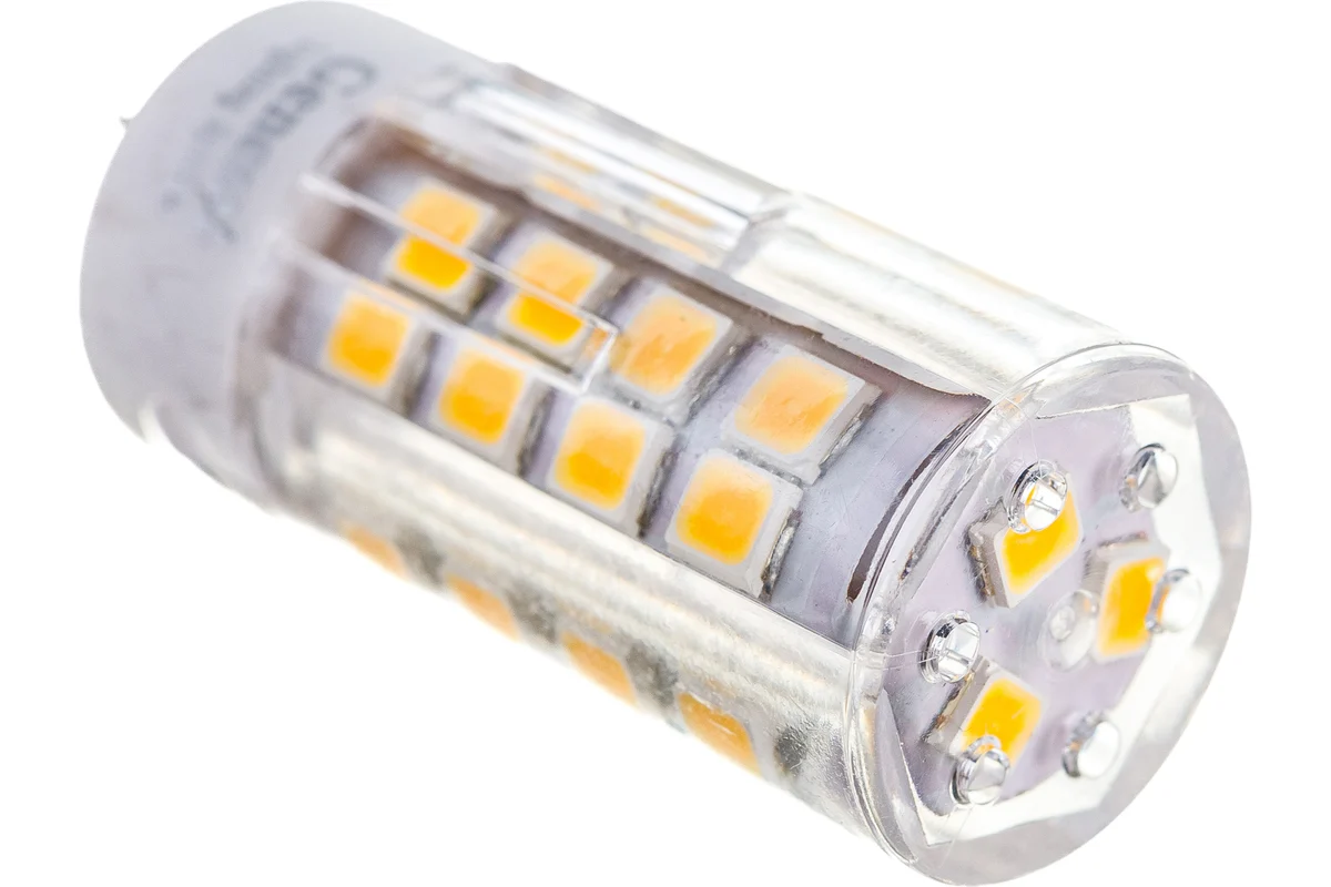 Лампа G4 светодиодная GLDEN-G4-5-P-220-4500 (холодный свет прозр.)//GENERAL