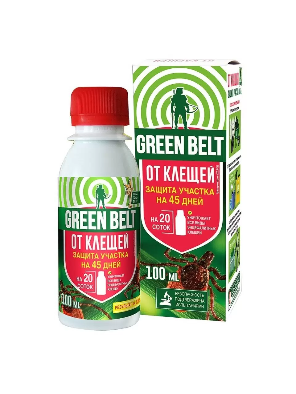 Инсектицид от клещей Защита участка 02-766, 100 мл, Green Belt