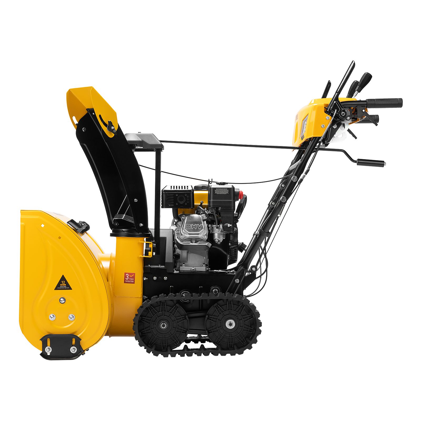 Снегоуборщик бенз. SBM 610DT PRO, 212cc, гусеницы, эл.старт, блок. дифф.// Denzel