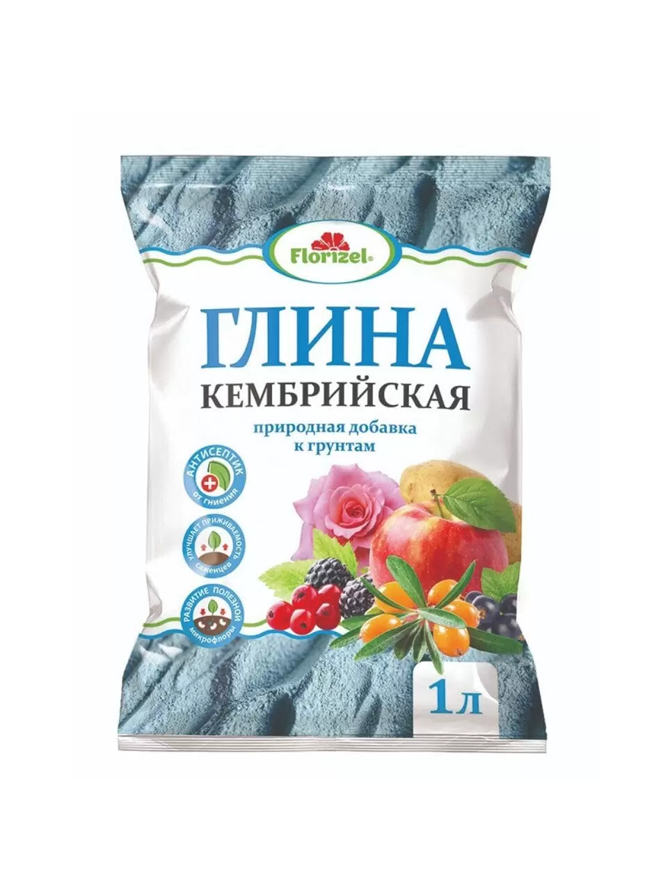 Глина кембрийская 1 л, Florizel, голубая