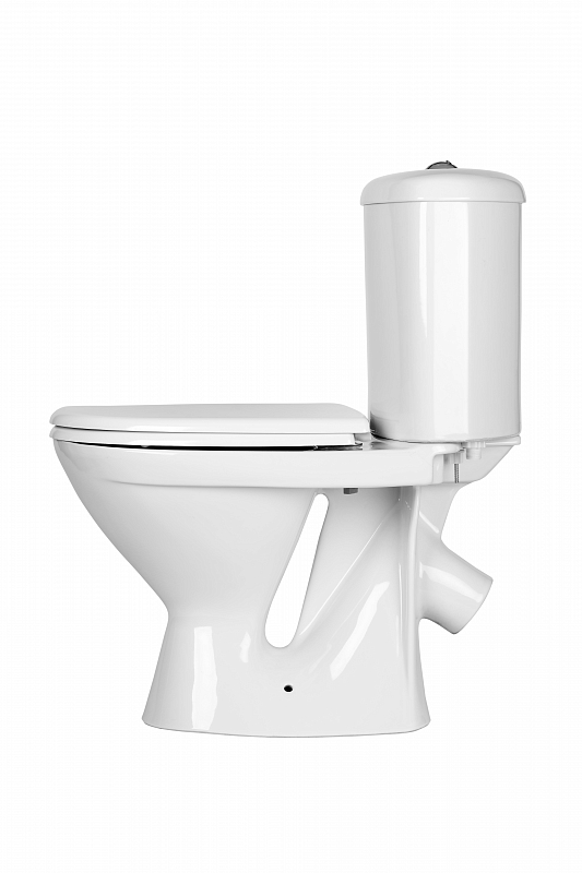Унитаз-компакт "Арго", белый, косой выпуск, нижн. подводка, 2х-реж. арм, п/п