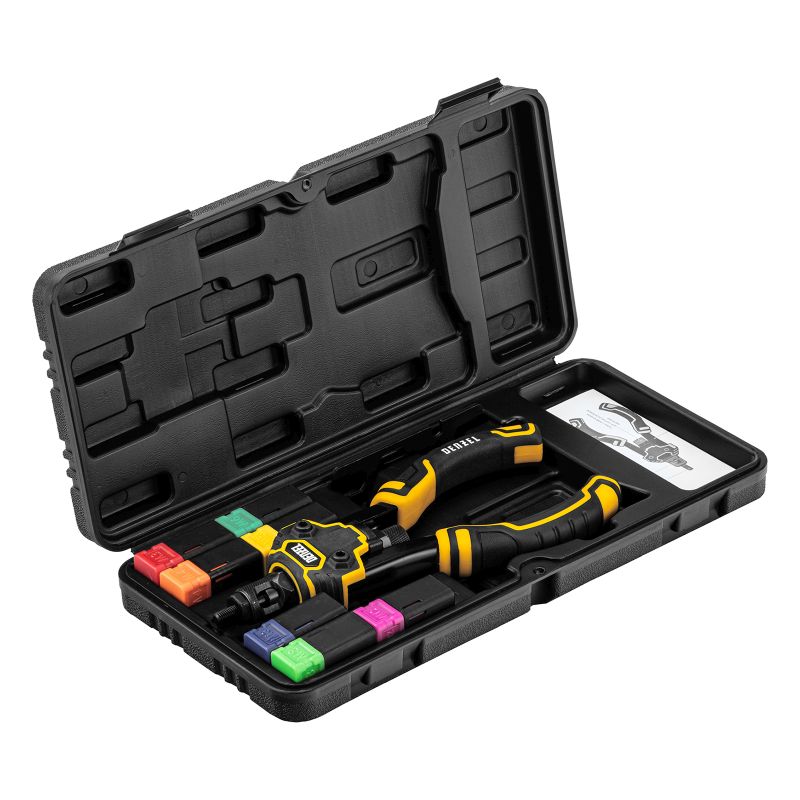 Заклепочник для резьбовых заклепок, двуручный, заклепки М3, М4, М5, М6, М8, М10, M12// Denzel