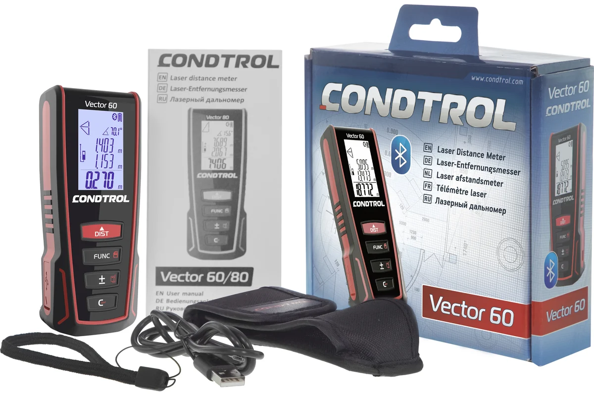 Лазерный дальномер VECTOR 60, диап. 0,5 - 60м  CONDTROL