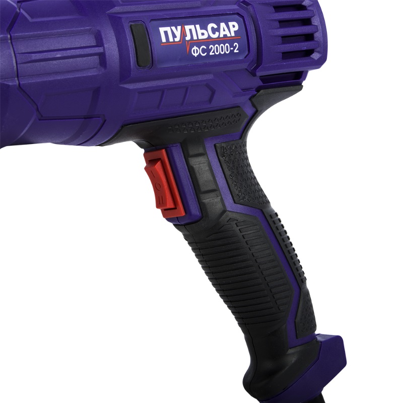 Фен строительный ПУЛЬСАР ФС 2000-2 2000 Вт, 350/600 С, 0,8кг+4насадки